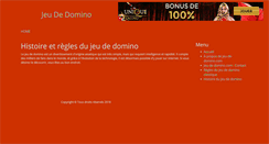Desktop Screenshot of jeu-de-domino.com